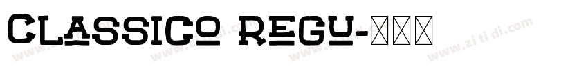Classico Regu字体转换